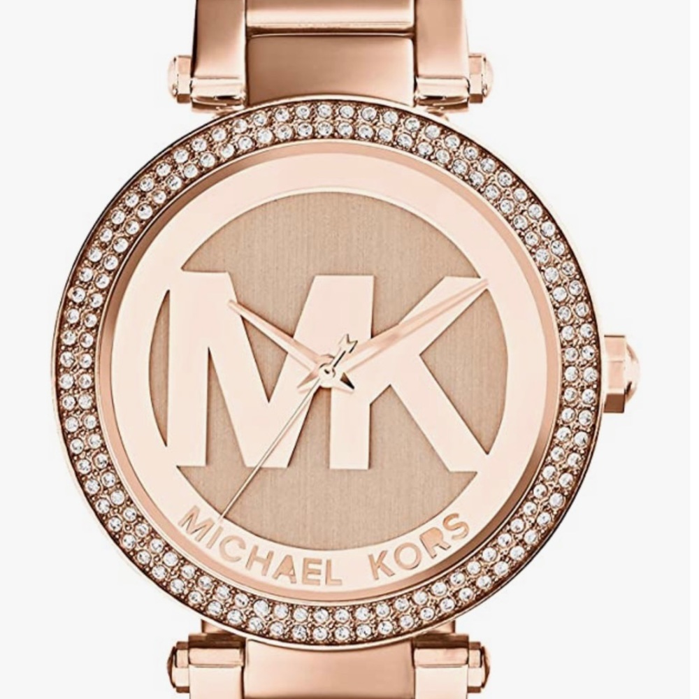 Parker Quartz Rose Gold Tone Dial Ladies Watch